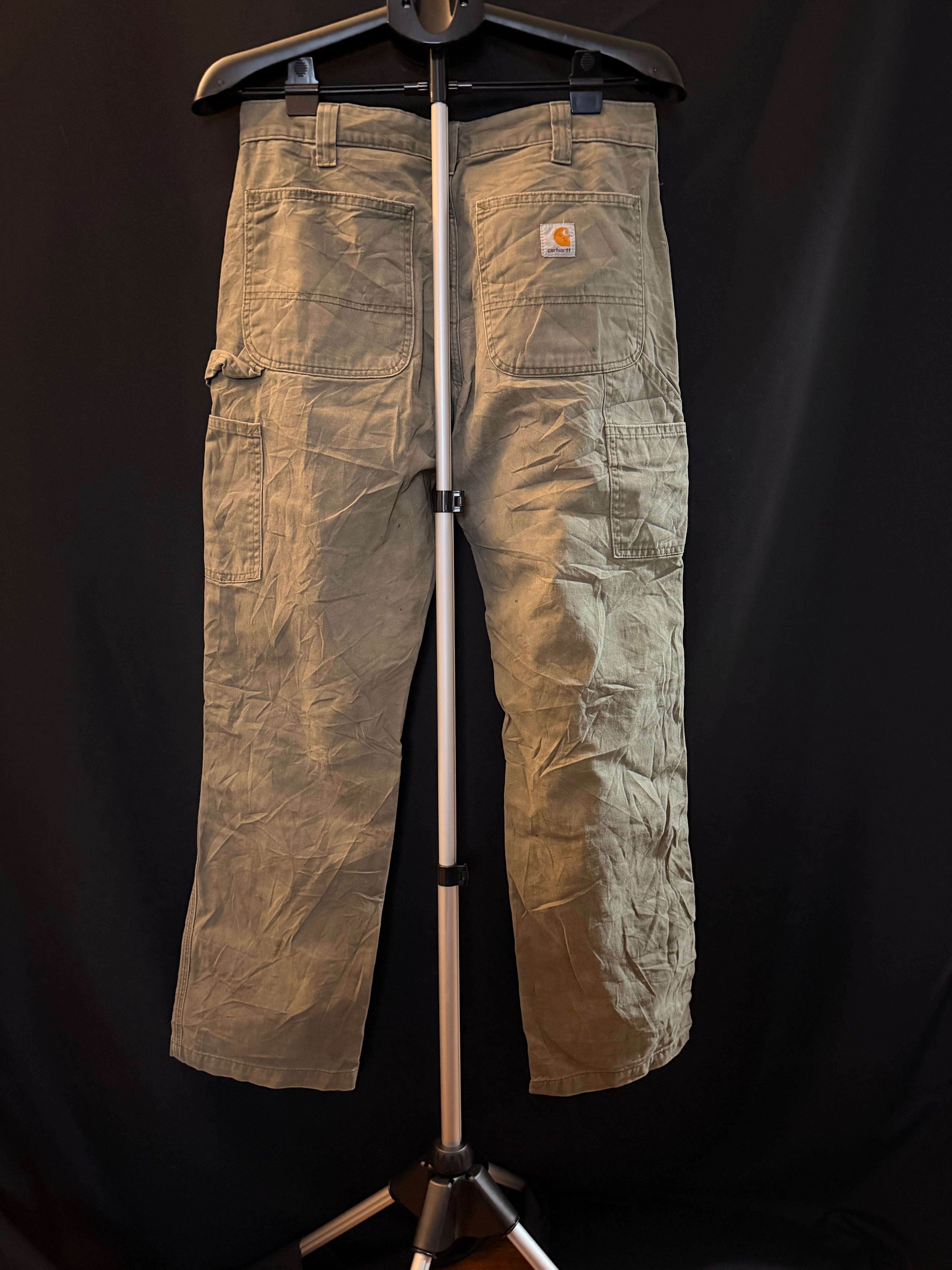 Carhartt Khaki "Duck Canvas" Utility Jeans (32x32)