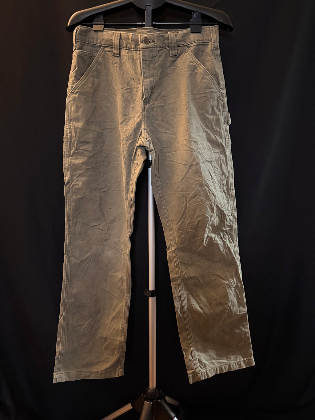 Carhartt Khaki "Duck Canvas" Utility Jeans (32x32)