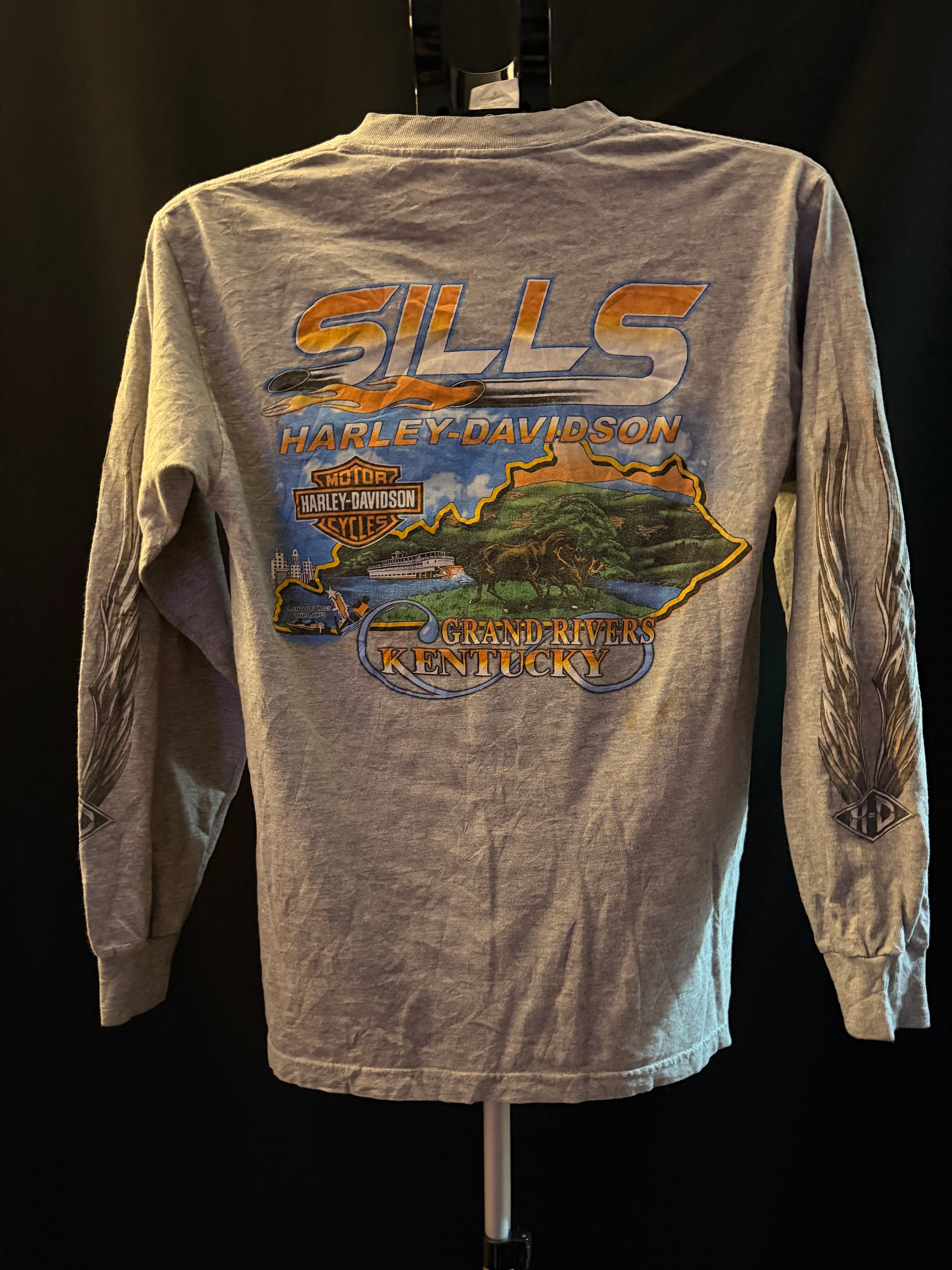 Rare Harley Davidson Long Sleeve Shirt (S)