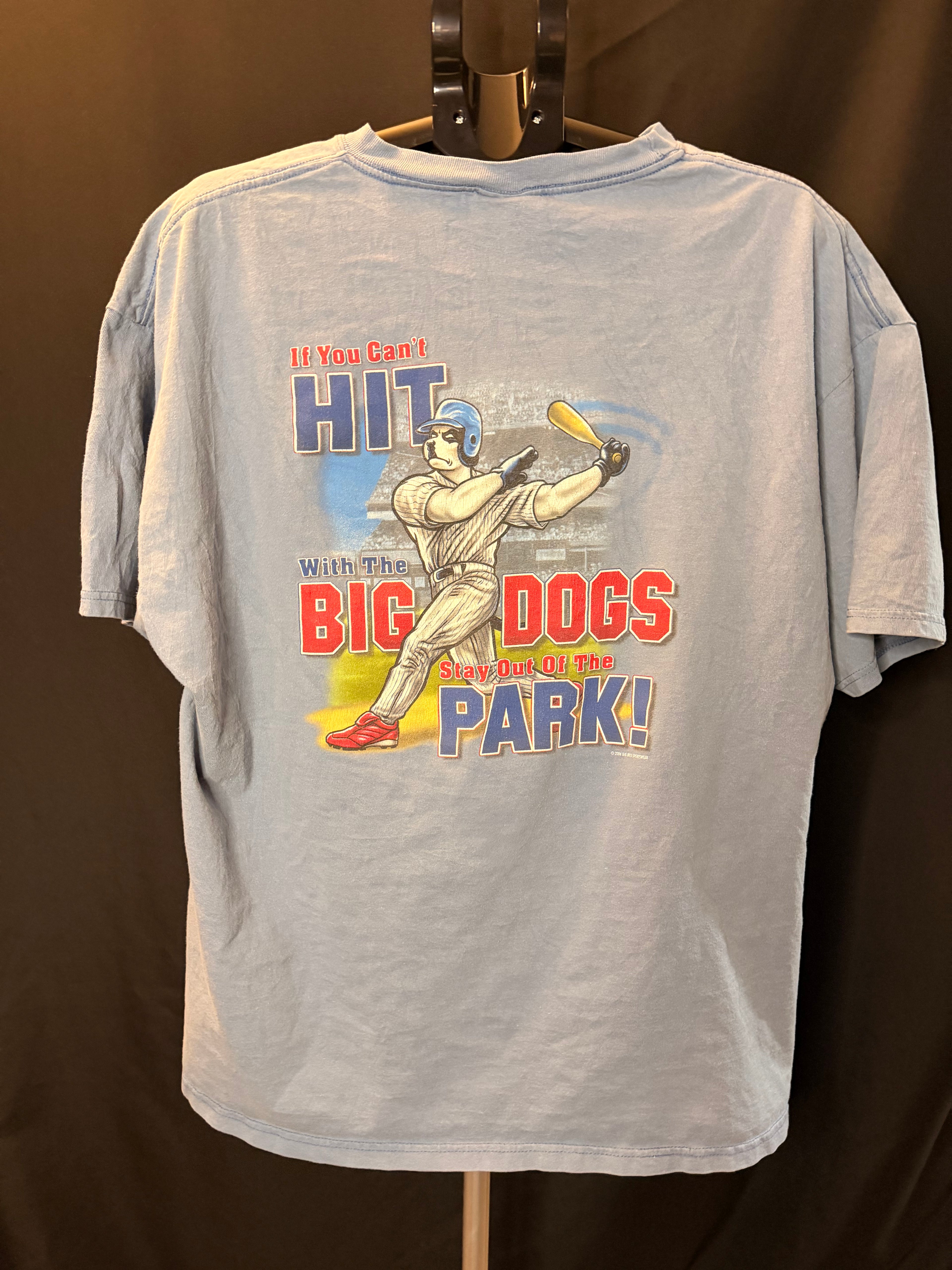 Retro Blue Big Dog Shirt (2X)