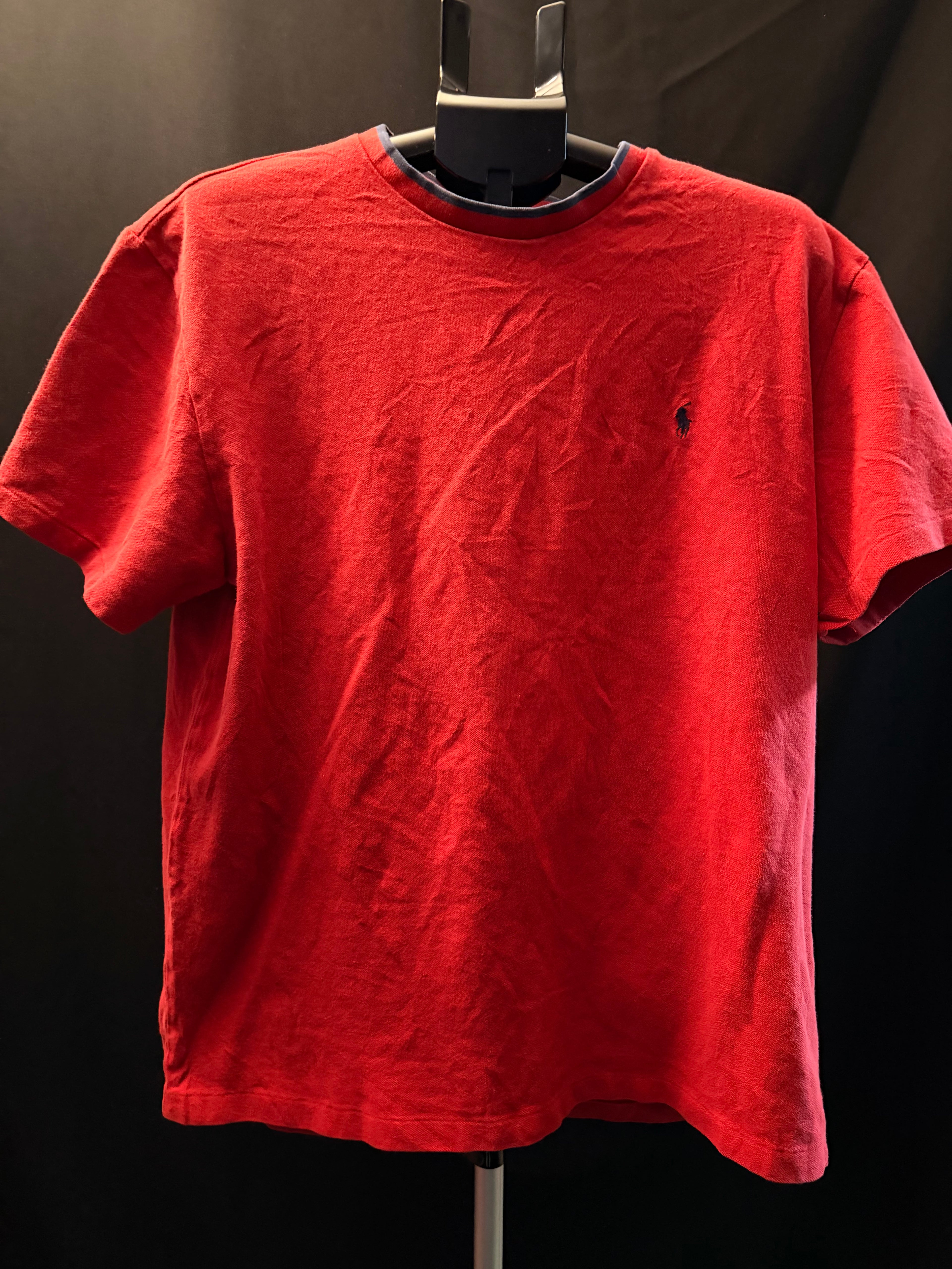 Polo Vintage Red Ringer Shirt (L)