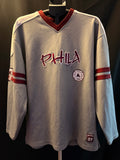 Philadelphia Phillies Long Sleeve V Neck Jersey (L)