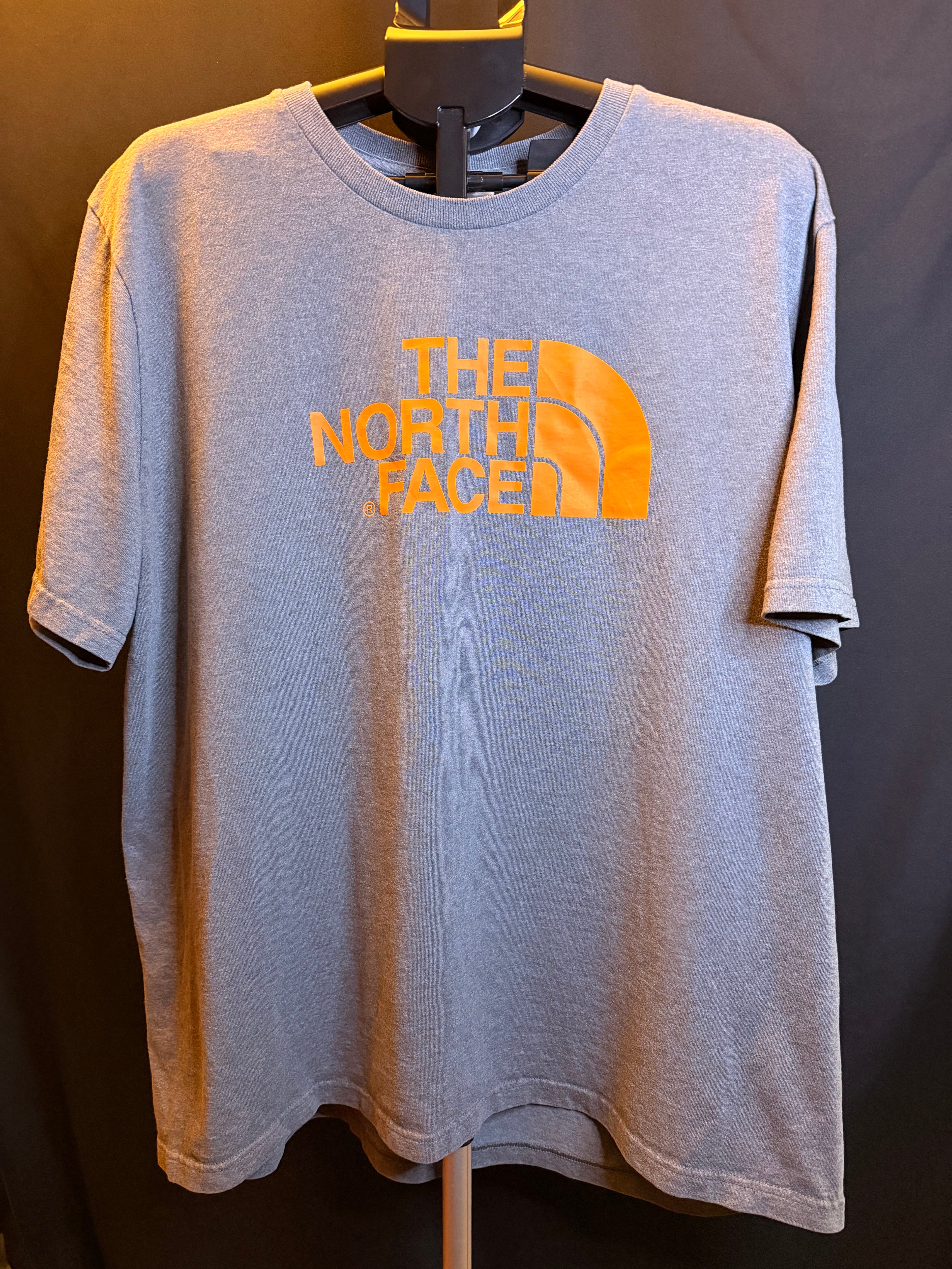 The North Face Grey & Orange Logo Shirt (2X)