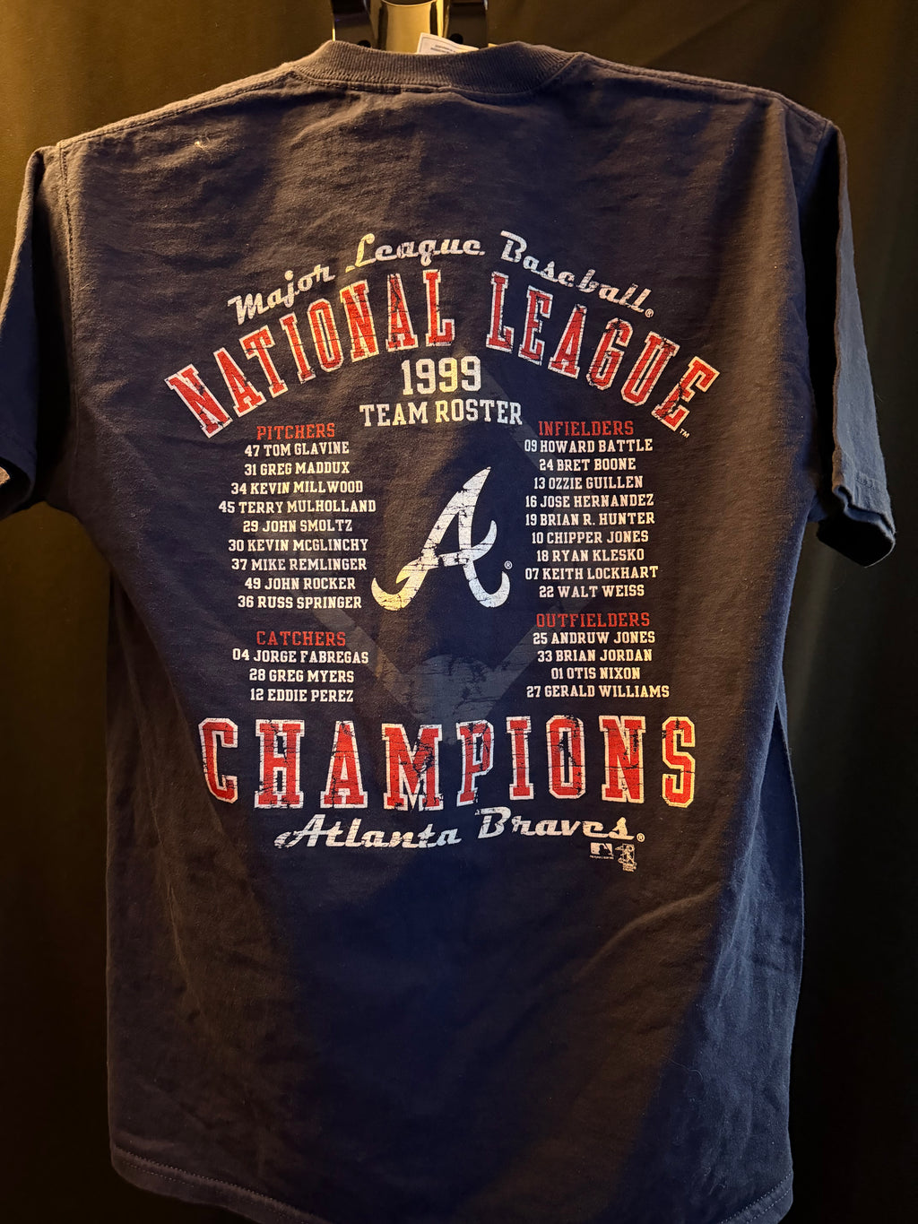 Rare Atlanta Braves 1999 NL Champions Roster Tee (L)